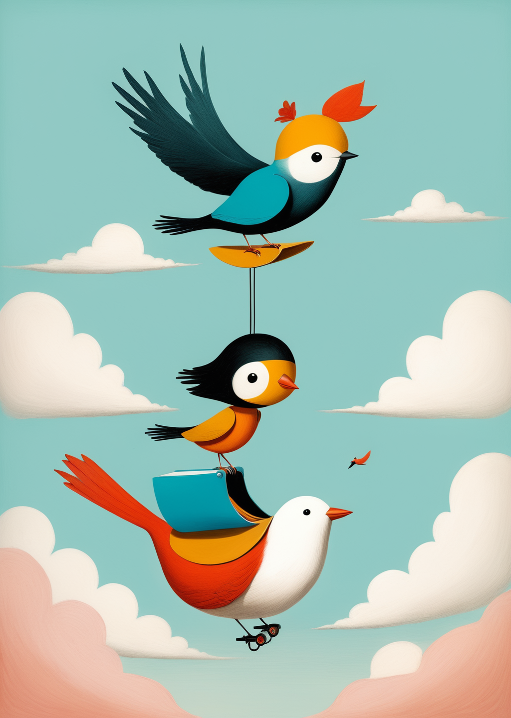 00468-3844429242-1 girl riding a bird __cartoon  surreal, whimsical_ (by Oliver Jeffers).png